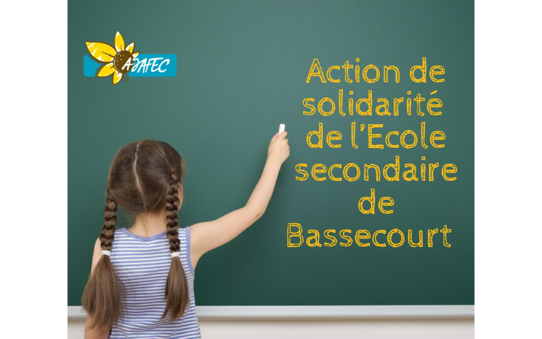Action de solidarité de l’Ecole secondaire de Bassecourt