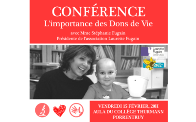 Conférence « L&rsquo;importance des Dons de Vie » – Stéphanie Fugain