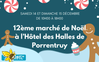 Des cartes pour l&rsquo;AJAFEC au Marché de Noël de Porrentruy
